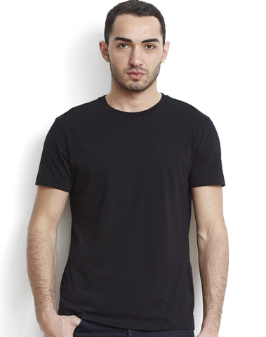 Black Pima Men's Classic Crew Tee