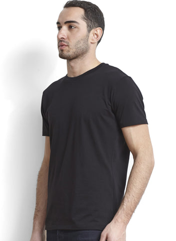 Black Pima Men's Classic Crew Tee