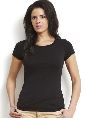 Black Pima Women's Classic Crew Tee