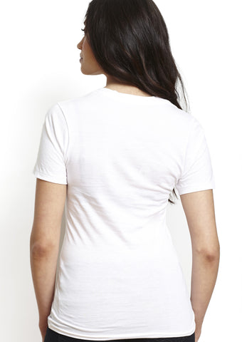 Black Pima Unisex Deep V-Neck Tee